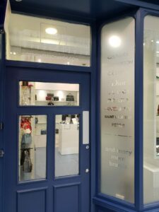 DEX - etched vinyl window graphics retail high street